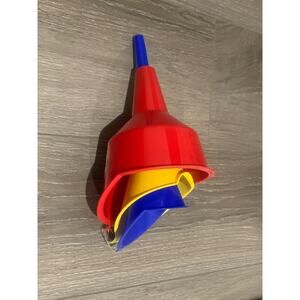 FloTool 3pc Automotive Funnels Red